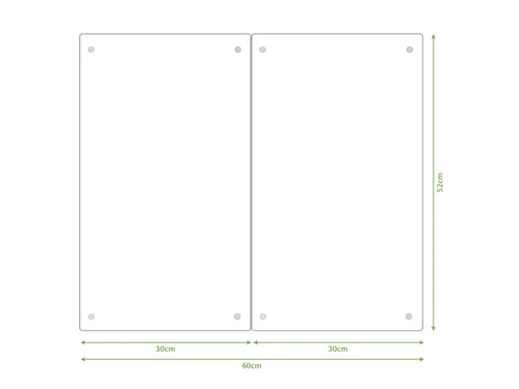 Outlet Herdabdeckplatte Glas 1 Teilig 60x52CM Schneidebrett Herdabdeckung Mit Motiv Bergsee Alpen Schneidebretter|Herdabdeckungen