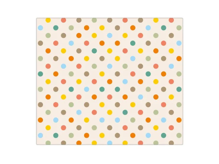 Banjado Schneidebretter|Herdabdeckungen<Herdabdeckplatte Glas 1 Teilig 60x52CM Schneidebrett Herdabdeckung Mit Motiv Bunte Punkte