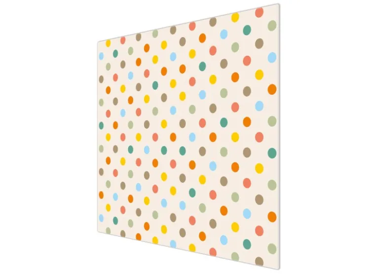 Banjado Schneidebretter|Herdabdeckungen<Herdabdeckplatte Glas 1 Teilig 60x52CM Schneidebrett Herdabdeckung Mit Motiv Bunte Punkte