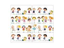 Banjado Schneidebretter|Herdabdeckungen<Herdabdeckplatte Glas 2 Teilig Je 30x52CM Schneidebrett Herdabdeckung Mit Motiv Kinder