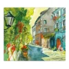Banjado Schneidebretter|Herdabdeckungen<Herdabdeckplatte Glas 1 Teilig 60x52CM Schneidebrett Herdabdeckung Mit Motiv Historischer Stadtkern