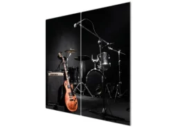 Sale Herdabdeckplatte Glas 2 Teilig Je 30x52CM Schneidebrett Herdabdeckung Mit Motiv Drei Hasen Schneidebretter|Herde