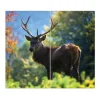 Banjado Schneidebretter|Herdabdeckungen<Herdabdeckplatte Glas 2 Teilig Je 30x52CM Schneidebrett Herdabdeckung Mit Motiv Hirsch
