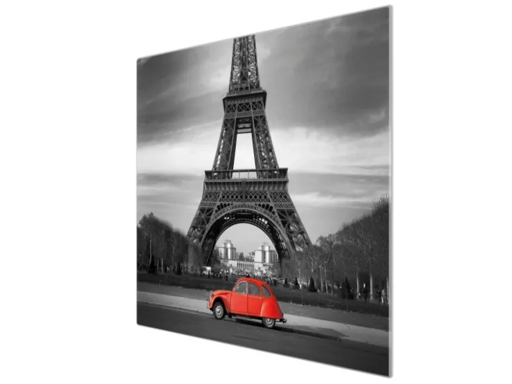 Banjado Schneidebretter|Herde<Herdabdeckplatte Glas 1 Teilig 60x52CM Schneidebrett Herdabdeckung Mit Motiv Paris