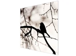 Banjado Schneidebretter|Herdabdeckungen<Herdabdeckplatte Glas 1 Teilig 60x52CM Schneidebrett Herdabdeckung Mit Motiv Früher Vogel