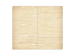 Banjado Schneidebretter|Herdabdeckungen<Herdabdeckplatte Glas 2 Teilig Je 30x52CM Schneidebrett Herdabdeckung Mit Motiv Bretter