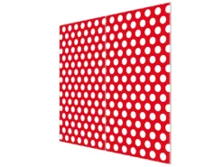 New Banjado Herdabdeckplatte Glas 2 Teilig Je 30x52CM Schneidebrett Herdabdeckung Mit Motiv Punkte Rot