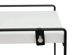 Discount Wandregal HxBxT 50x35x17cm Massiv-Holz Metall Industrial 2 Regalböden Hängeregal Regal Küchenregal Küchenregale