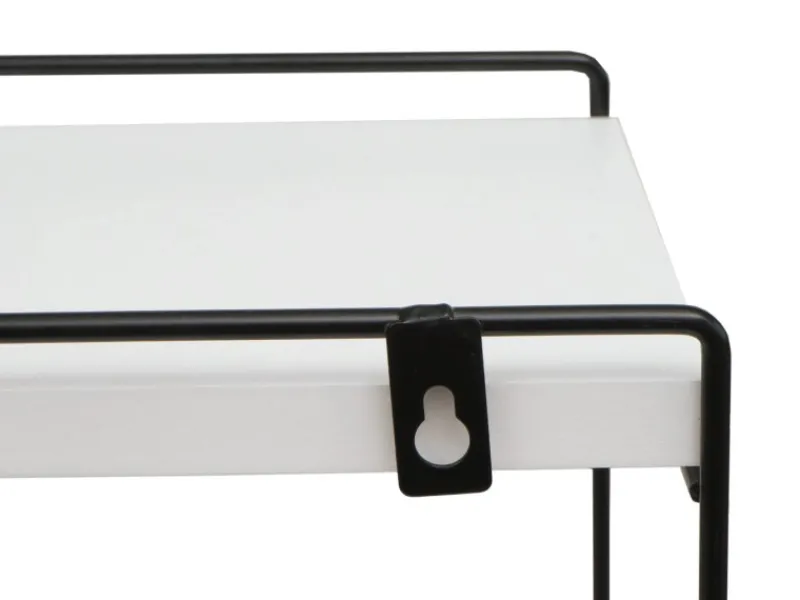 Discount Wandregal HxBxT 50x35x17cm Massiv-Holz Metall Industrial 2 Regalböden Hängeregal Regal Küchenregal Küchenregale