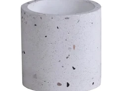 Töpfe<Übertopf Zement Ø 15 cm Weiß
