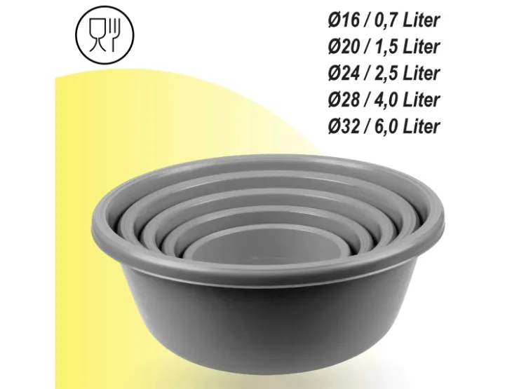 Bestgoodies Küchenhelfer<Schüssel 10er Set Grau