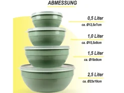 Bestgoodies Vorratsdosen<Vorratsdosen 8er Set Rund Grün 2 x 4er