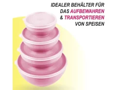 Sale Bestgoodies Vorratsdosen 6er Set Eckig Rosa 2 x 3er