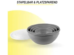 Bestgoodies Vorratsbehälter|Vorratsdosen<Vorratsdosen 4er Set Rund Grau
