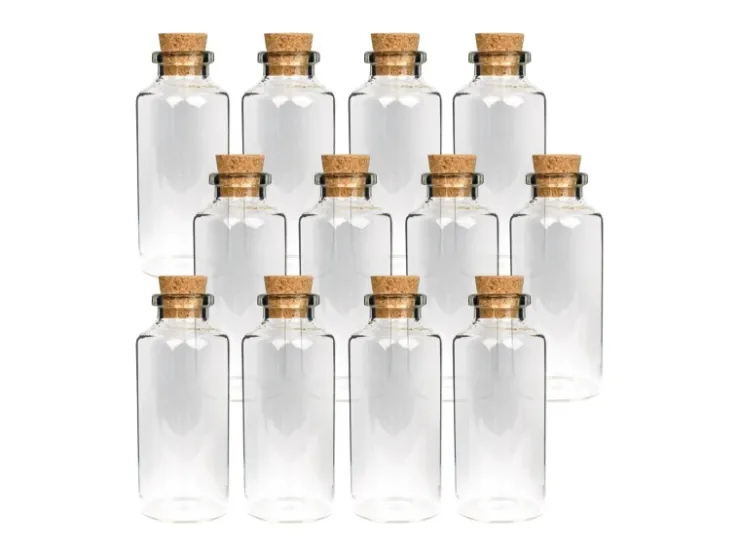 Bestlivings Geschirr<Fläschchen Glas mit Korken 30ml 24er Pack