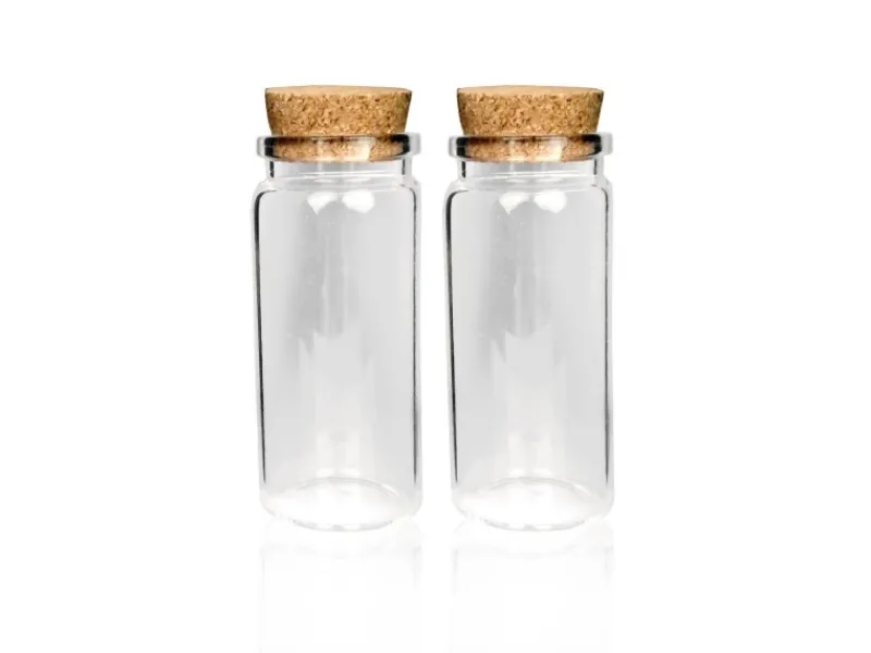 Clearance Fläschchen Glas mit Korken Set 50ml 4er Pack Geschirr