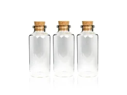 Discount Fläschchen Glas mit Korken Set 30ml 3er Pack Geschirr