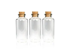 Outlet Bestlivings Fläschchen Glas mit Korken 24er Pack Mix 4 x 50 ml & 8 x 10 ml & 12 x 30 ml