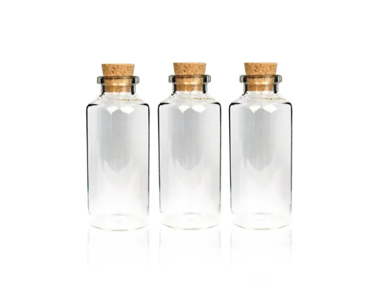 Bestlivings Geschirr<Fläschchen Glas mit Korken Set 30ml 18er Pack