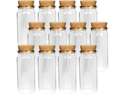 Best Bestlivings Fläschchen Glas mit Korken 10ml 12er Pack