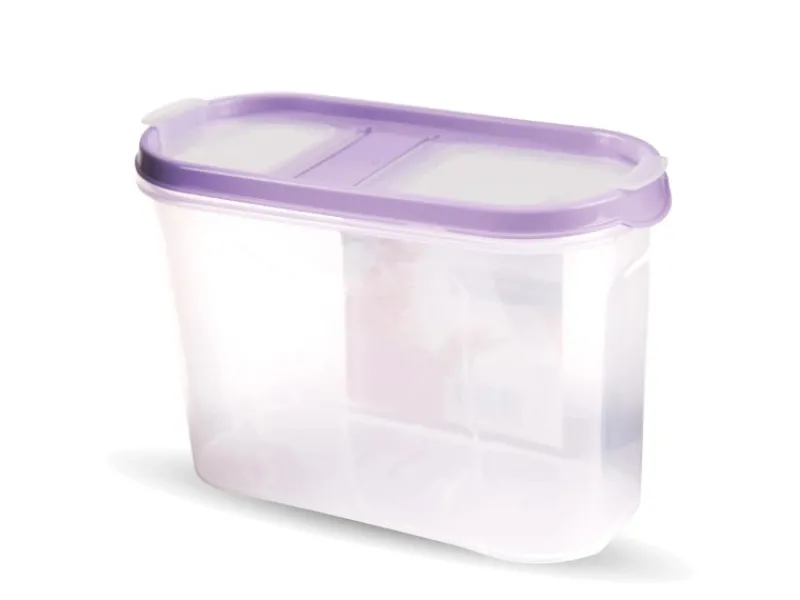 Discount Frischhaltebox Schüttdose 1,4 Liter 2er Pack Lila Vorratsbehälter