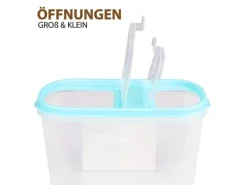 Hot Frischhaltebox Schüttdose 1,4 Liter 1er Pack Türkis Vorratsdosen|Vorratsbehälter