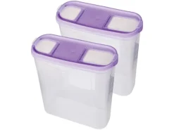 Discount Frischhaltebox Schüttdose 4,5 Liter 2er Pack Lila Vorratsdosen|Vorratsbehälter