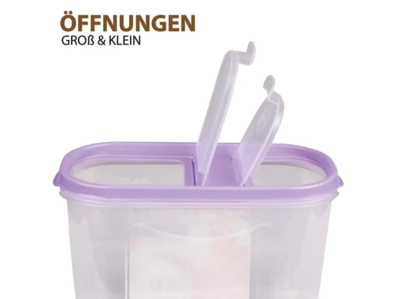 Hot Frischhaltebox Schüttdose 2,8 Liter 1er Pack Lila Vorratsdosen|Vorratsbehälter