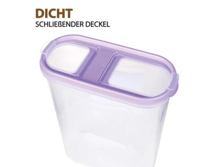 Best Bestlivings Frischhaltebox Schüttdose 2,8 Liter 8er Pack Lila