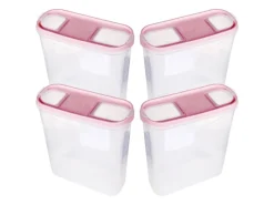 Sale Frischhaltebox Schüttdose 4,5 Liter 4er Pack Altrose Vorratsdosen|Vorratsbehälter