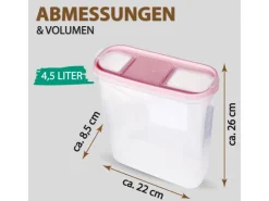 New Bestlivings Frischhaltebox Schüttdose 1,4 Liter 8er Pack Lila