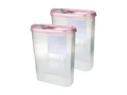 Hot Frischhaltebox Schüttdose 1,4 Liter 2er Pack Altrose Vorratsdosen|Vorratsbehälter