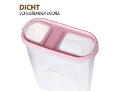 Hot Frischhaltebox Schüttdose 1,4 Liter 2er Pack Altrose Vorratsdosen|Vorratsbehälter