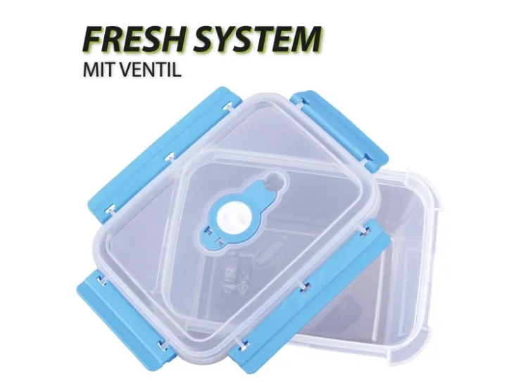 Bestlivings Vorratsdosen|Vorratsbehälter<Frischhaltebox Mit Deckel Fresh System 0,9 Liter Lunchbox Blau