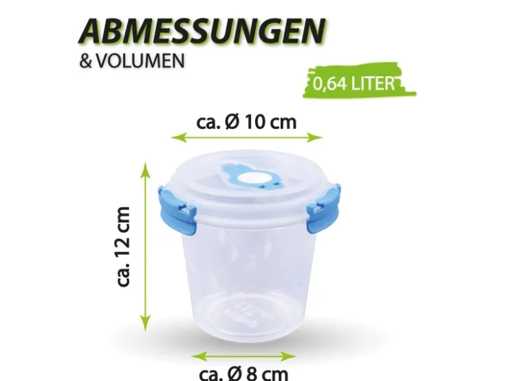 Discount Bestlivings Frischhaltebox 1,5L Lunchbox Im Set Blau 4er Pack