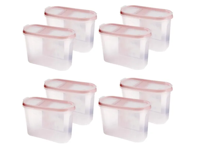 Sale Frischhaltebox Schüttdose 1,4 Liter 8er Pack Altrose Vorratsbehälter|Vorratsdosen
