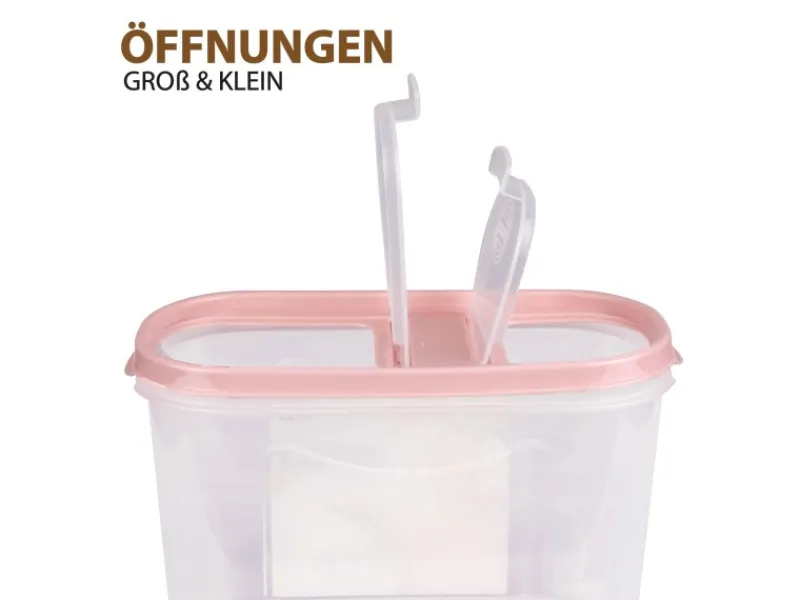 Best Frischhaltebox Schüttdose 2,8 Liter 1er Pack Altrose Vorratsdosen|Vorratsbehälter
