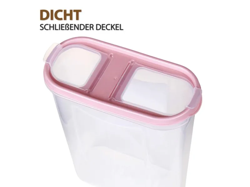 Best Frischhaltebox Schüttdose 2,8 Liter 1er Pack Altrose Vorratsdosen|Vorratsbehälter