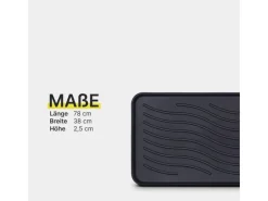 Schuhabtropfschale Fußmatte Schuhschale XXL 78 cm x 38 cm 2er Pack Töpfe