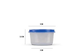 Bestlivings Vorratsdosen|Vorratsbehälter<Vorratsdosen Kunststoff 50ml Mit Farbigen Deckel 6 x 35 cm 12er Pack
