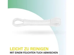 Discount Wäscheleine 20 Meter x 2,2 mm 4er Pack Weiß Wäschetrockner