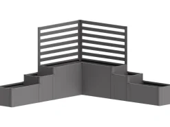 Outlet Biohort Pflanzkasten DaVinci Version 1 Quarzgrau-Metallic