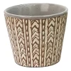 Clearance Boltze Übertopf Amina Groß 12 cm x 14,4 cm x 12 cm Braun