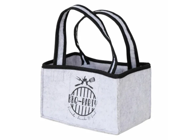 Hot Boltze Flaschenträger BBQ 2-fach Sortiert 32 cm x 16 cm x 25 cm Schwarz-Grau