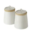 Best Boltze Home Vorratsdose Marima 2-fach Sortiert Beige-Weiß