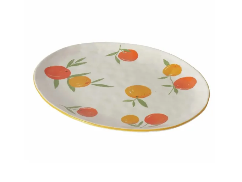 Clearance Servierplatte Fruits 3 cm x 32 cm x 39 cm Orange Geschirr