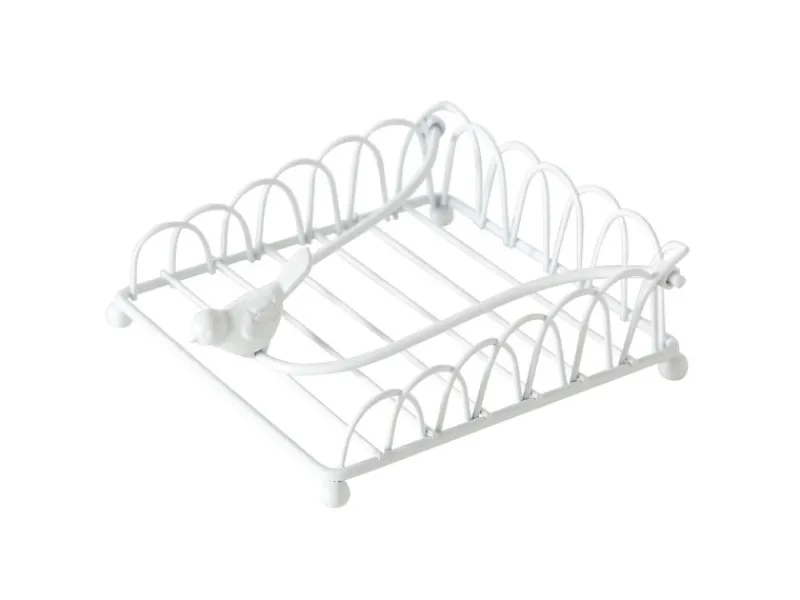 Best Serviettenhalter Ria 5 cm x 14 cm x 12 cm Weiß Küchenhelfer