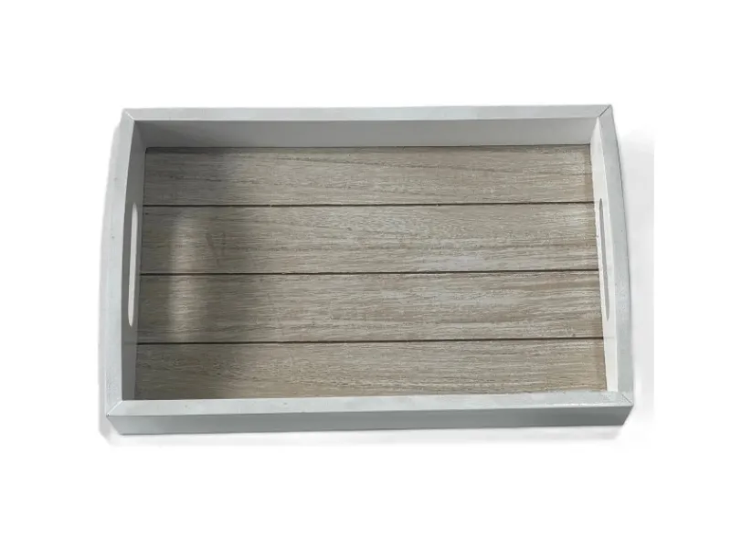 Discount Tablett Conner Groß 5 cm x 20 cm x 30 cm Weiß Geschirr