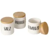 Discount Boltze Vorratsdose Gewürze 3-fach Sortiert 5 cm x 5 cm x 5 cm Weiß