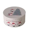 Outlet Boltze Vorratsdose Monti Ø 20 cm x 9,5 cm Grau-Rot